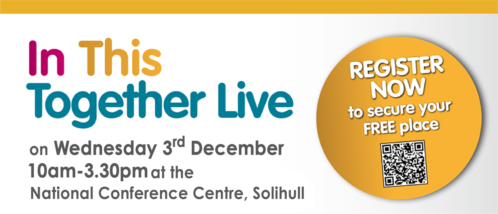 Click here to register your attendance for In This Together Live